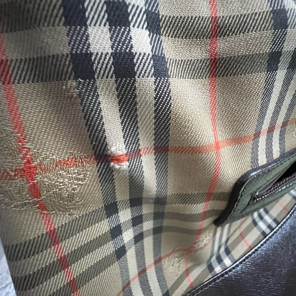 Authentic Burberry Hobo w/ Charm (tears & fraying) - Picture 12 of 15